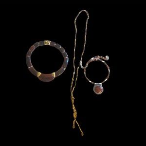Vintage jewelry from the 80s Brown